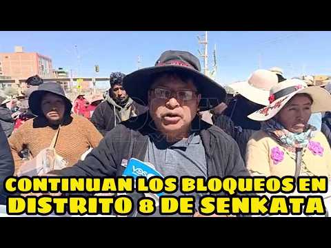 CARRETERA LA PAZ HACIA ORURO ESTA BLOQUEADO EXIGIENDO RENUNCIA DE RODRIGO PAZ..