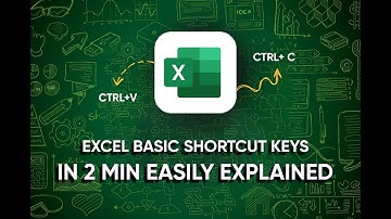 Basic Shortcut Keys Of Excel-  Boost Your Productivity!