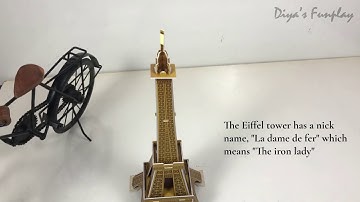 EIFFEL TOWER FACTS AND 3D PUZZLE FOR KIDS | BUILDING AN EIFFEL TOWER