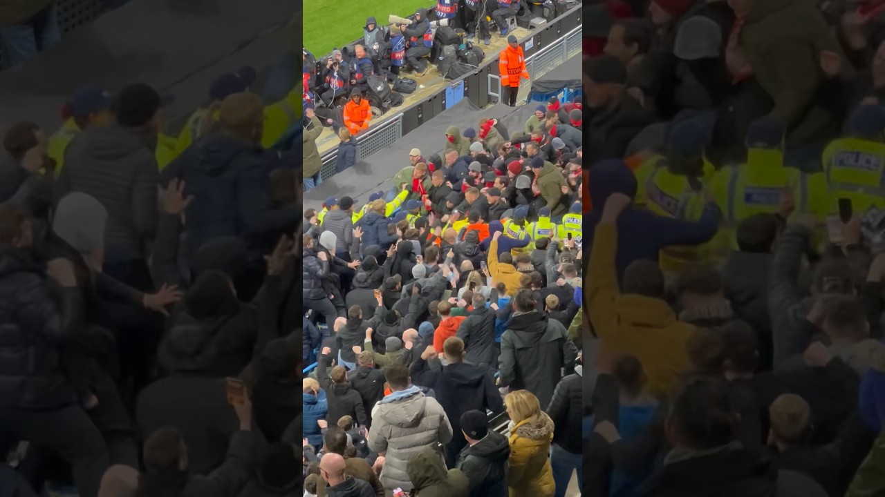 Bayern Munich & Manchester City Fans CLASH! 😳 