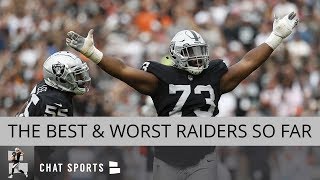 The oakland raiders are heading into their bye week and who have been
best worst players? it’s 7 with a 1-5 record nfl 7...