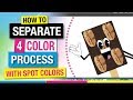 How to Separate CMYK Process and Add Spot Colors Graphic Design Screen Printing