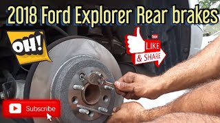 2018 Ford Explorer rear brakes
