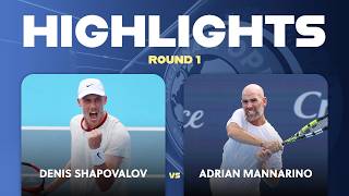 Denis Shapovalov vs Adrian Mannarino 2026 Cincinnati Open Round One