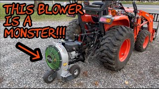#424 Absolute MONSTER Tractor Mounted Leaf Blower!!