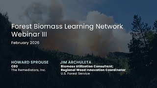 Forest Biomass Learning Network Webinar III