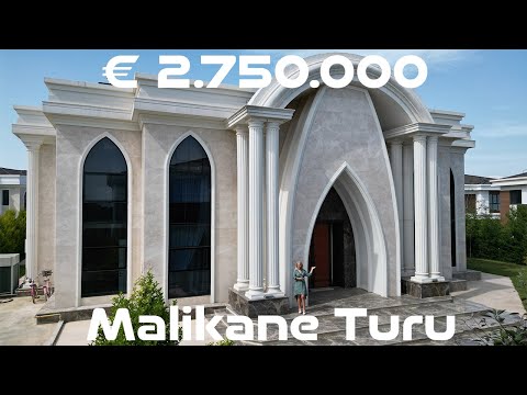 €2.750.000💎ANTALYA LÜKS MALİKANE TURU💎TAMAMI DOĞAL TAŞ💎KAPALI HAVUZ // Vlog11 #evturu #antalya