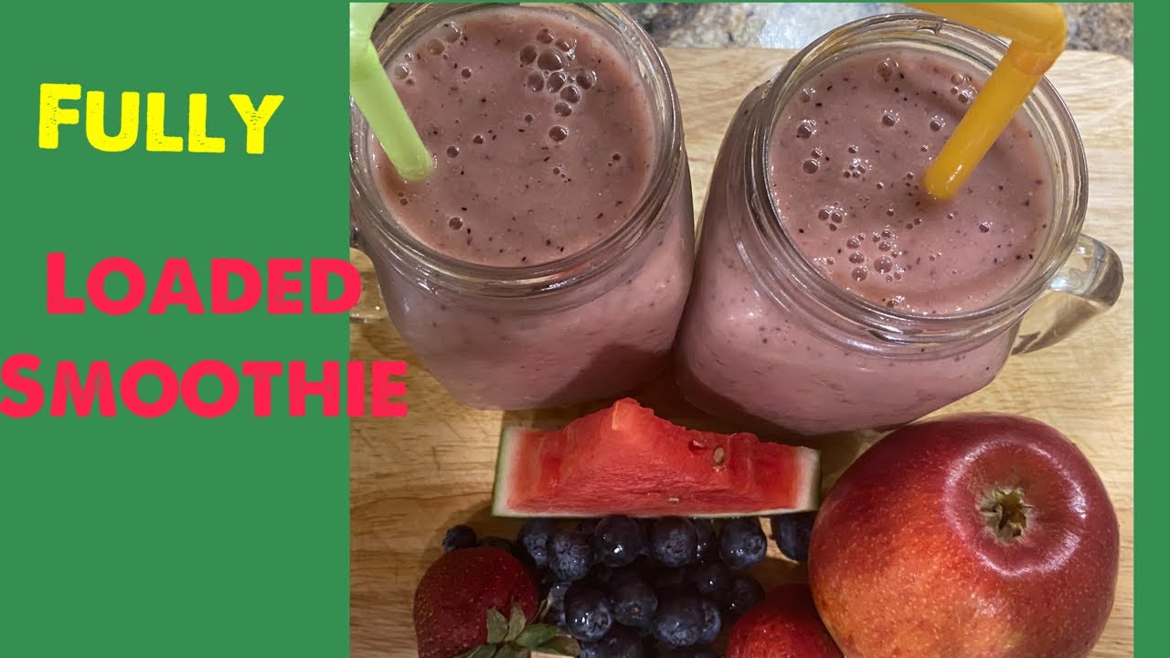 Fully loaded Smoothie The Best Breakfast smoothie Strawberry melon