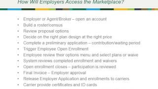 Connect for Health Colorado Small Business Marketplace Webinar July 22, 2013