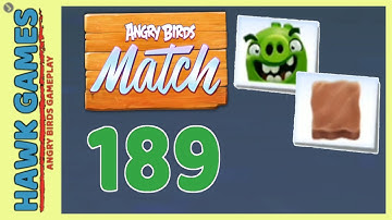 Angry Birds Match ⭐ Level 189 - Walkthrough, No Boosters