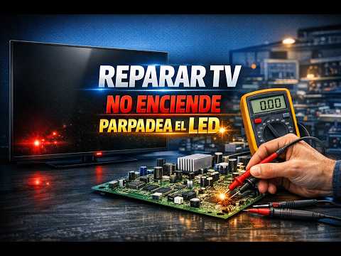 📺 Reparar TV que no enciende, solo parpadea el LED 📺