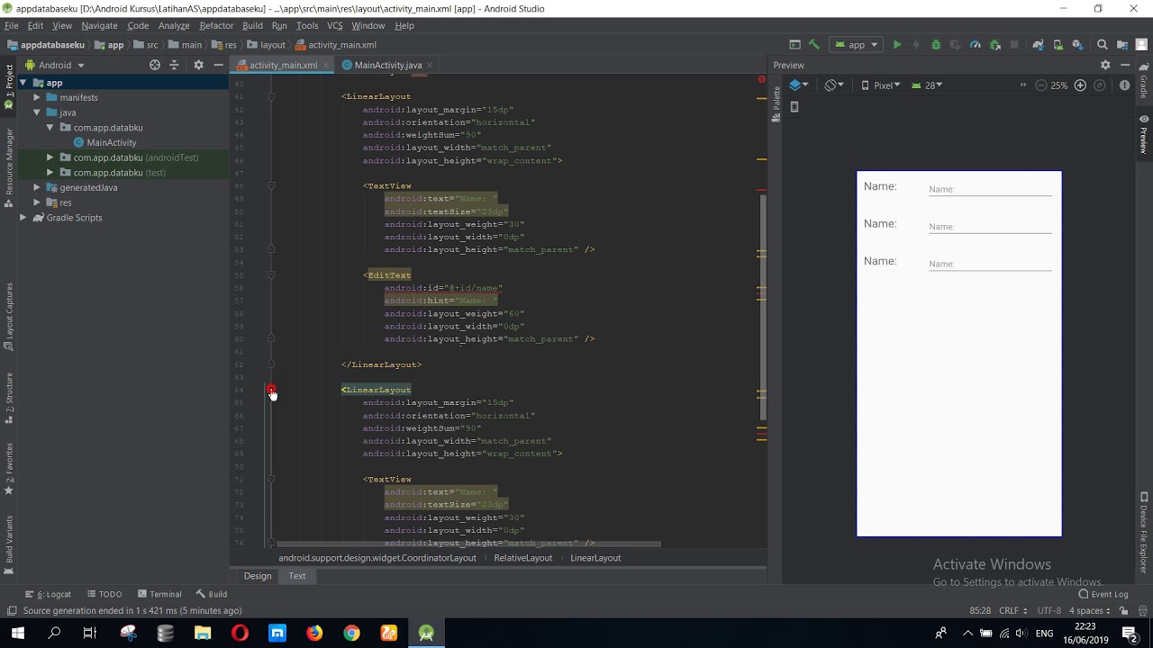 03 Membuat Design Form Input Data dan List Data - YouTube
