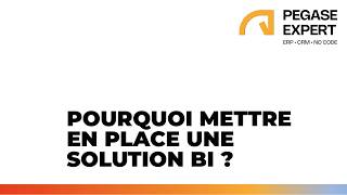Pegase Expert Pourquoi Mettre En Place Une Solution Bi