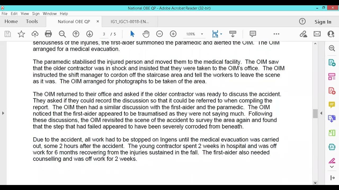 Nebosh scenario 22 aug nebosh 2022 part2 youtube
