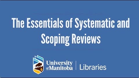 Essentials of Systematic and Scoping Reviews (2025)