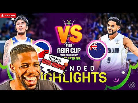 GILAS PHILIPPINES VS NEW ZEALAND !! Kai Sotto Looking GOOD!! Fiba Asia Cup |REACTION!!