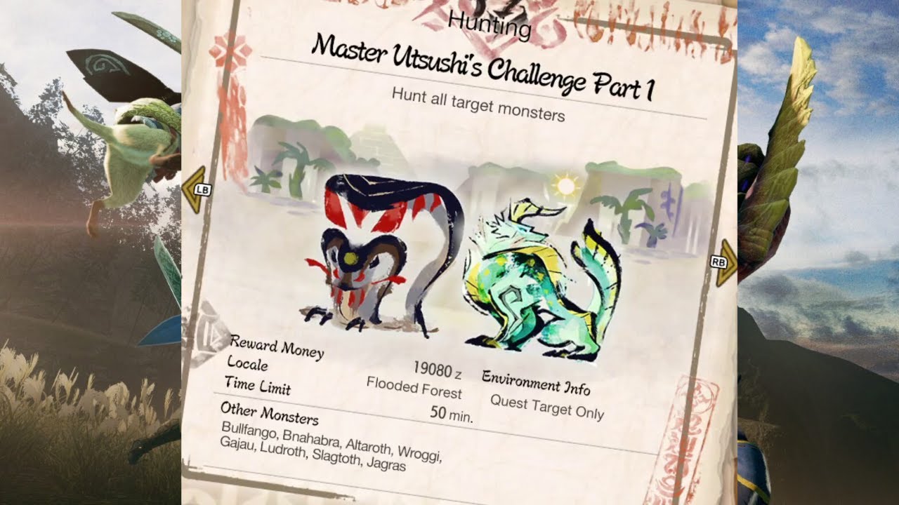 Master Utsushi's Challenge Part 1 | Monster Hunter Rise Hub Quest 109