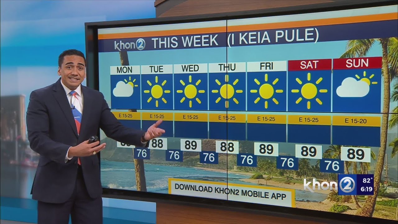Locally breezy trade winds to prevail - YouTube