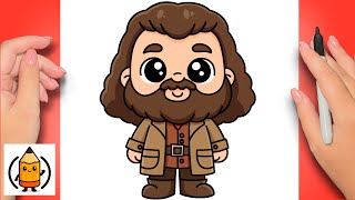How To Draw Hagrid Easy | Harry Potter
