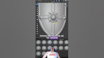 Simple sculpting in a Blender with custom brushes #b3d #blender3d #blendertutorial