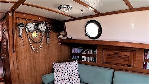 Sailboat Restoration - Compression Post, Removable Cabinets & Trim - Video #14 "Starwhite"