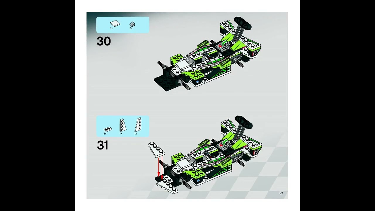 BUILDING INSTRUCTIONS FOR LEGO WORLD RACERS WRECKAGE ROAD   8898 1