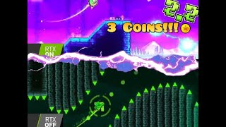 Dash by RobTop (RubRub) 3 Coins!!! RTX OFF and RTX ON!!! [100%] #рекомендации