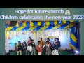 children celebrating New year 2023