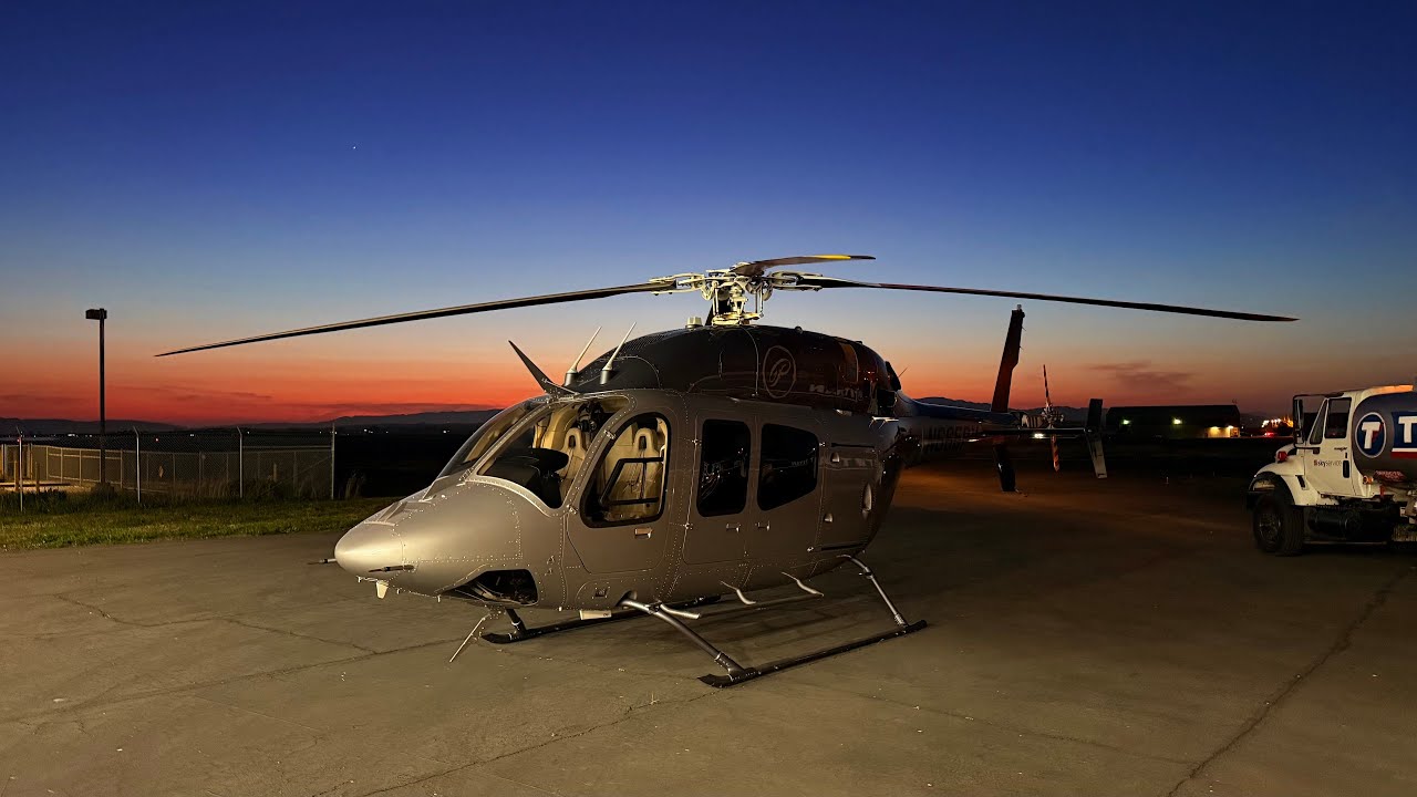 Ночной рейс Bell 429 в Сан-Франциско (SFO)