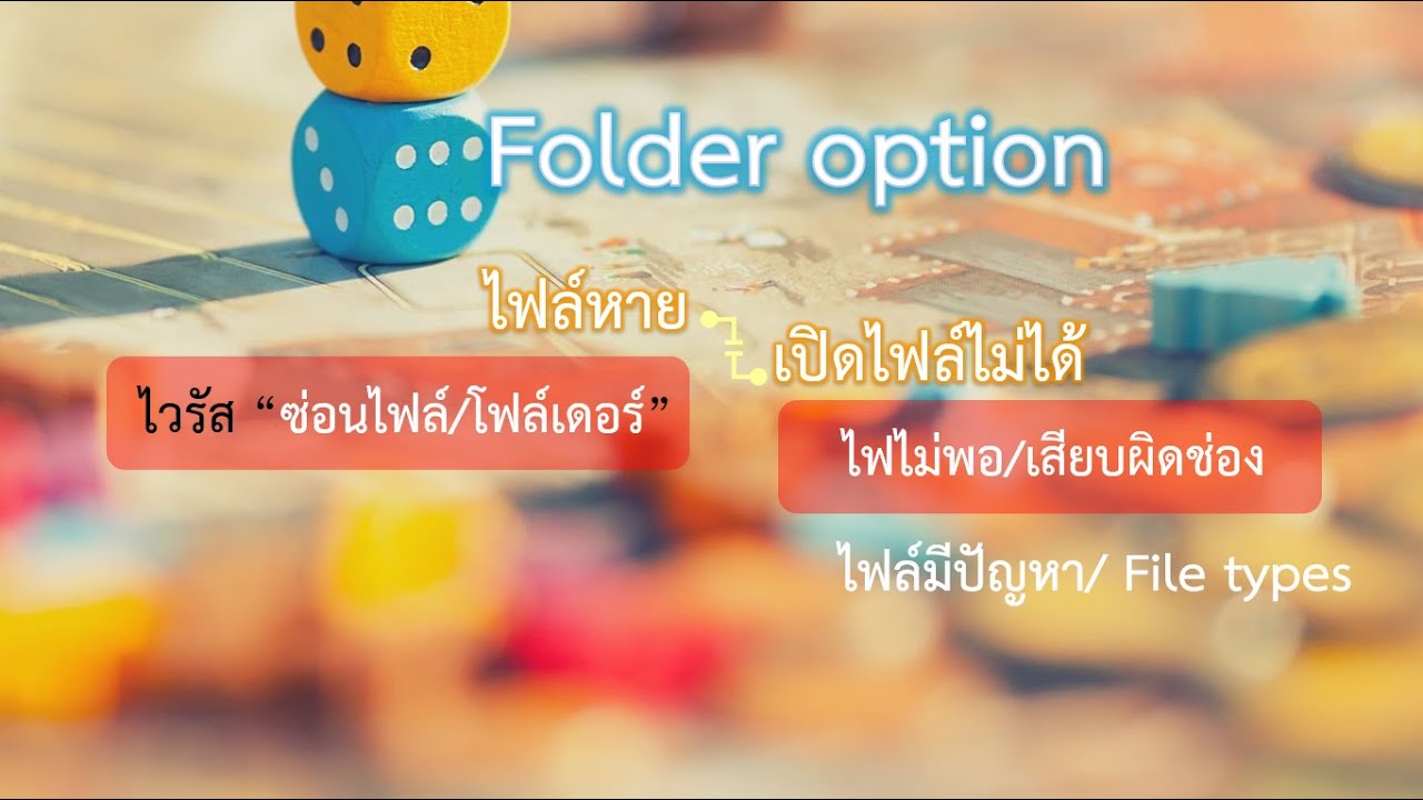 เปิดไฟล์จาก USB HD ไม่ได้ หรือไฟล์หาย เรื่องของ Folder Option