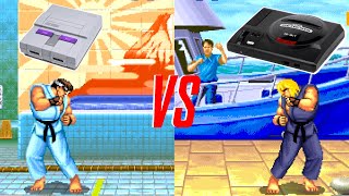 Street Fighter 2: SNES vs Sega Genesis
