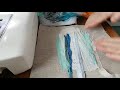 How to create a piece of abstract coastal inspired textile art