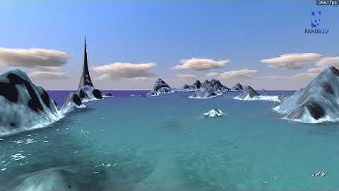 Real Time Water demo with Panda3d