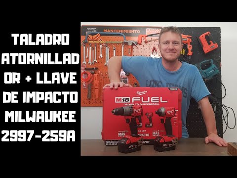 Taladro atornillador Percutor Milwaukee M18 2607-259A. Ultimo de la  trilogía. 