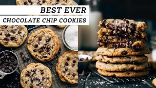 BEST EVER Chocolate Chip Cookies (no chill, mix by hand)