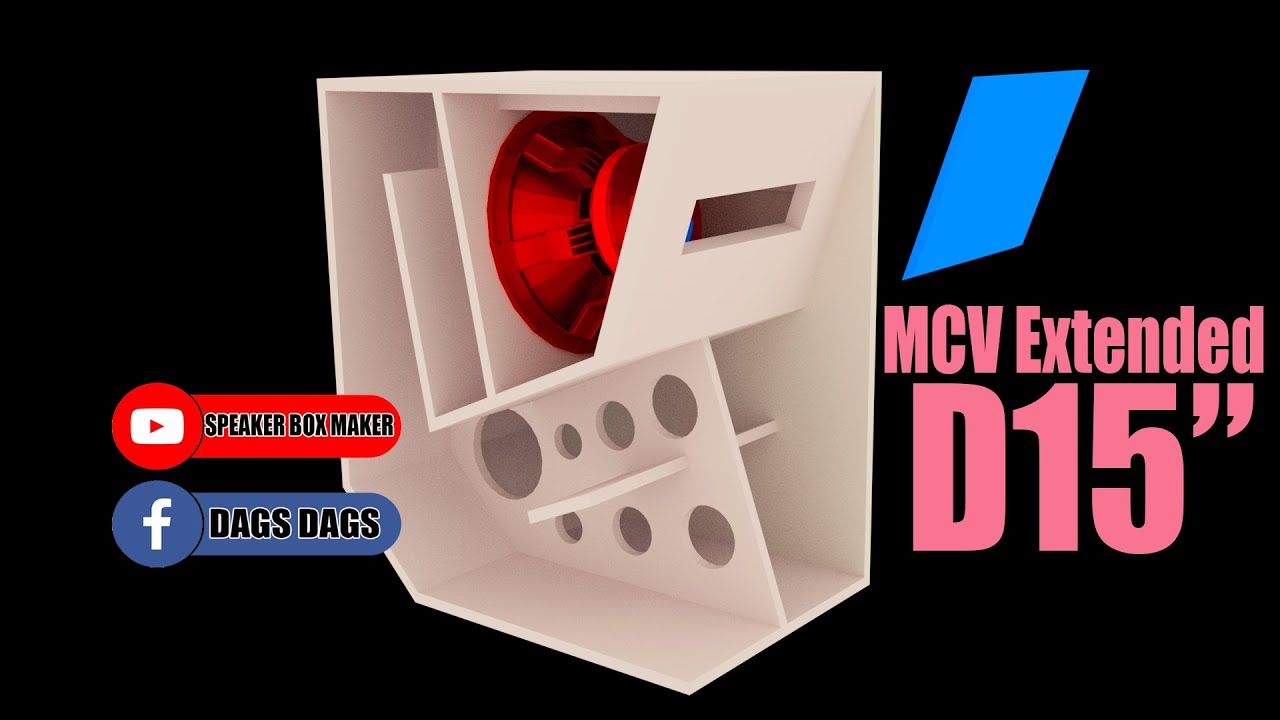MCV EXTENDED D15 2024 PORTED AND SEALED OPTIONAL SUBWOOFER Folded