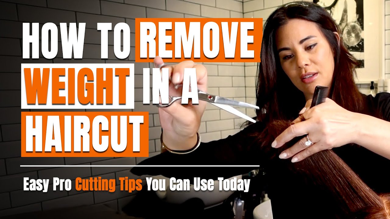 The Perfect Layered Cut for Thick Hair | Weight Removal Techniques with Precision Shears