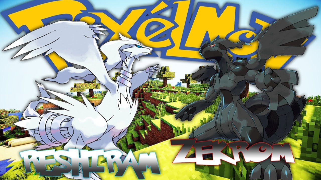 Shiny Black Reshiram/White Zekrom recolor mod [Pokemon Sword