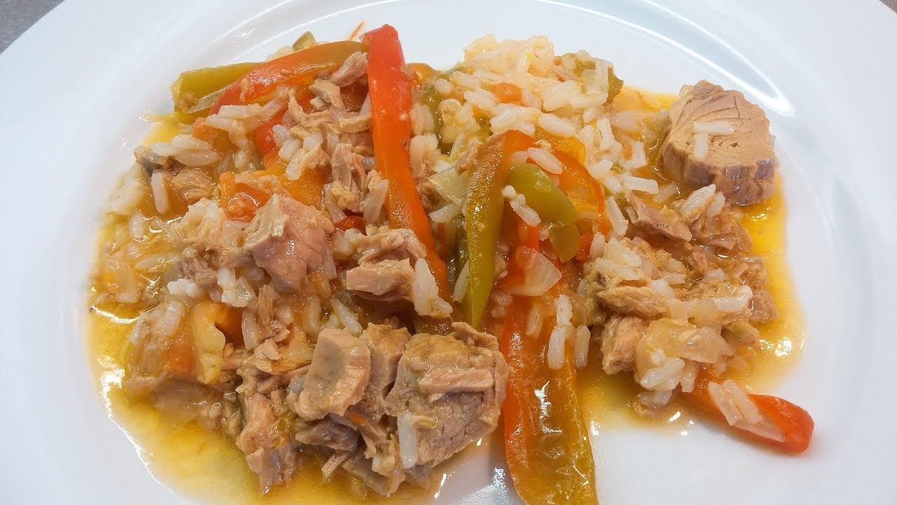 Receita de arroz de atum com tomate e pimento by necasdevaladares