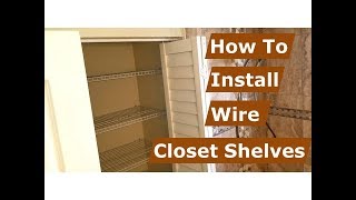 Linen Closet Organization - Wire Shelving Installation