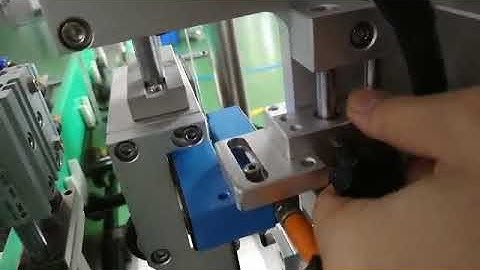 How to teach eye sensor lipstick base labeling machine tutorial