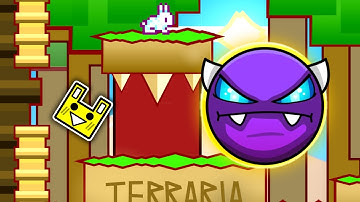 Building a TERRARIA Level in Geometry Dash