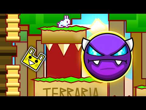 Building a TERRARIA Level in Geometry Dash