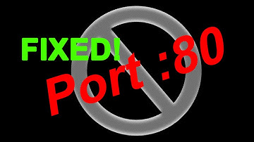 How to fix error "Port 80: already being used by another application"