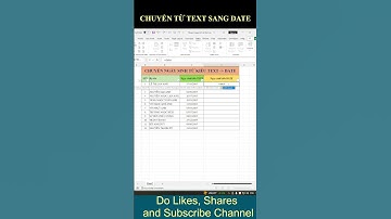 Cách chuyển ngày tháng từ kiểu TEXT sang DATE | How to convert date from TEXT to DATE in Excel trick
