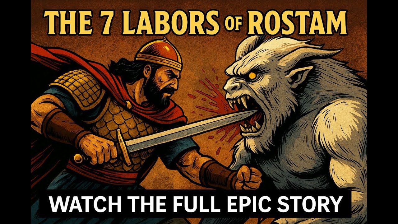 The Seven Labors of Rostam Persian Graphic Novel - YouTube