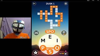 WORDSCAPES DUSK  1 ANSWERS masaya ang mga salita