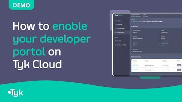 How to enable your developer portal on Tyk Cloud