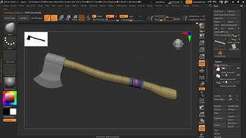 just axeing casually - quick axe model using zmodeler in zbrush 2020