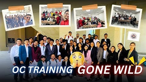 OC TRAINING - GONE WILD 😱 | ORIENTATION COURSE VLOG | ICAI AHMEDABAD | IG - luharvinayak